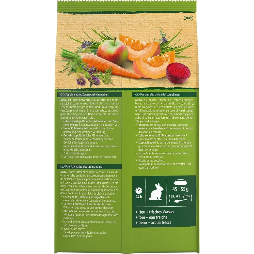 Корм Vitakraft Premium Menu Vital для декоративних гризунів для кроликів 1 кг — фото 3
