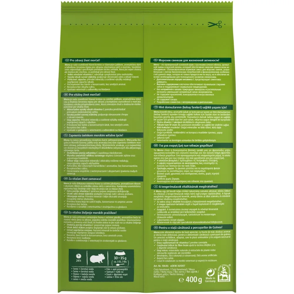 Корм Vitakraft Premium Menu Vital для декоративних гризунів та морських свинок 400 г — фото 3