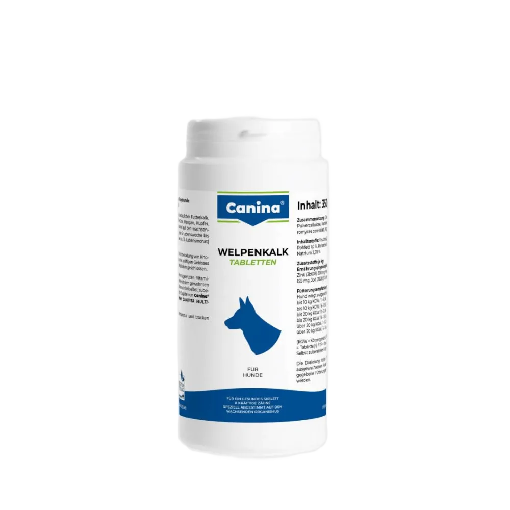 Мінеральний комплекс Canina Welpenkalk для цуценят та молодих собак 350 г 350 табл. — фото 4
