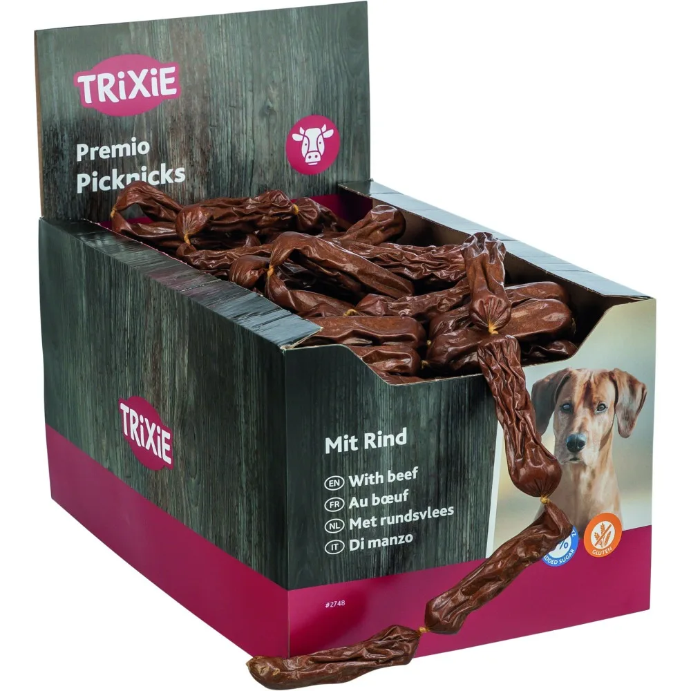 Ласощі Trixie Premio Picknicks для собак Сосиски з яловичиною 8 см 8 г 200 шт — фото 2