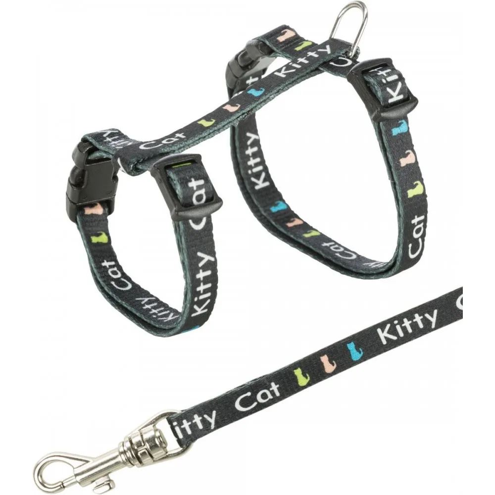 Шлейка з повідцем Trixie для кошенят Kitty Cat нейлон 21-33 см/8 мм — фото 3