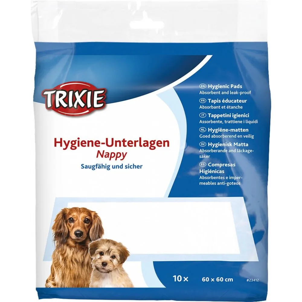 Пелюшки Trixie для собак целюлоза 60х60 см 10 шт