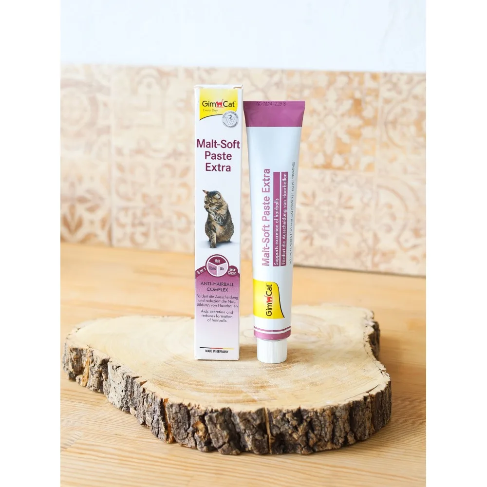 Паста GimCat Every Day Malt-Soft Paste Extra для котів для виведення шерсті зі шлунку 50 г — фото 3
