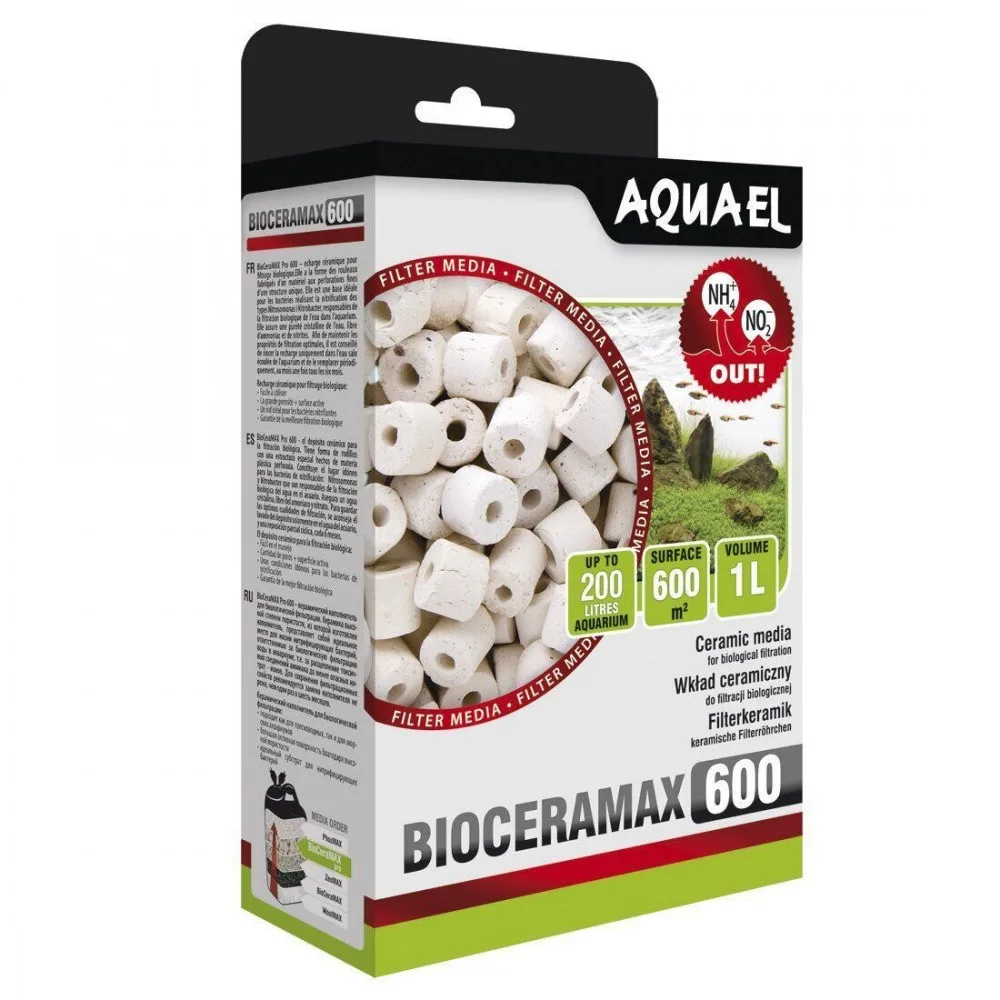 Вкладиш Aquael для фільтра BioCeraMax 600 керамічні кільця 1 л