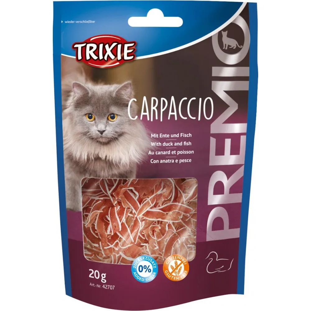 Ласощі Trixie Premio Carpaccio для котів з качкою та рибою 20 г — фото 3