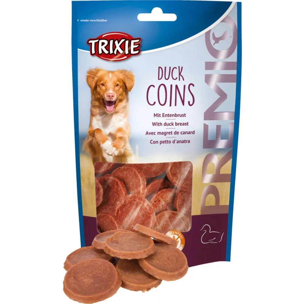 Ласощі Trixie Premio Duck Coins для собак монетки з качкою 80 г — фото 3