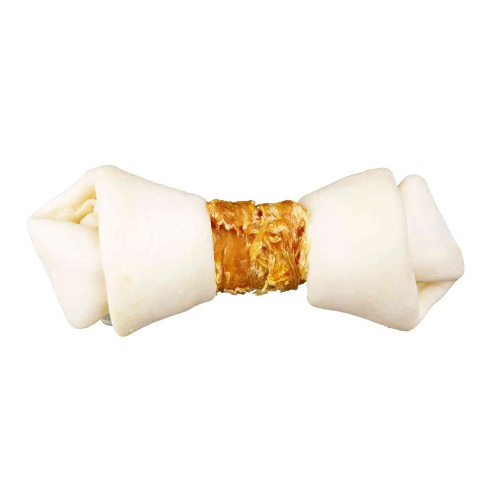 Ласощі Trixie Denta Fun для собак Кісточка для чищення зубів з куркою 11 см 70 г 2 шт — фото 2