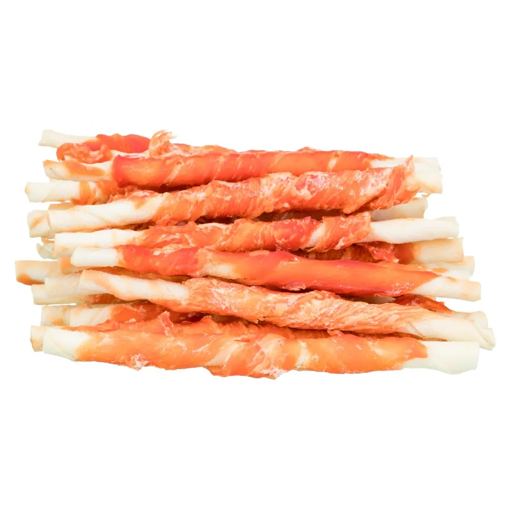 Ласощі Trixie Denta Fun Chicken Chewing Rolls для собак Паличка для чищення зубів з куркою 12 см 240 г 30 шт — фото 4
