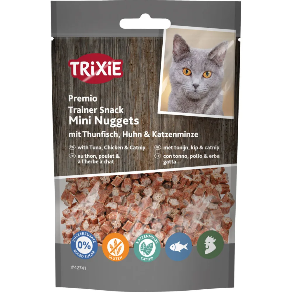 Ласощі Trixie Premio Trainer Snack Mini Fish Nuggets для котів з тунцем та куркою 50 г — фото 3