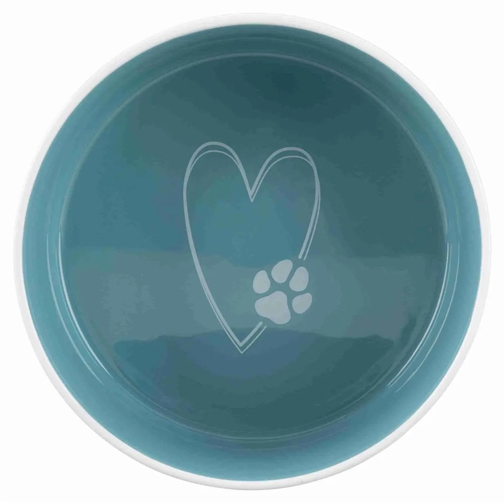 Миска Trixie для собак Pet_s Home бірюзова керамічна 300 мл 12 см — фото 2