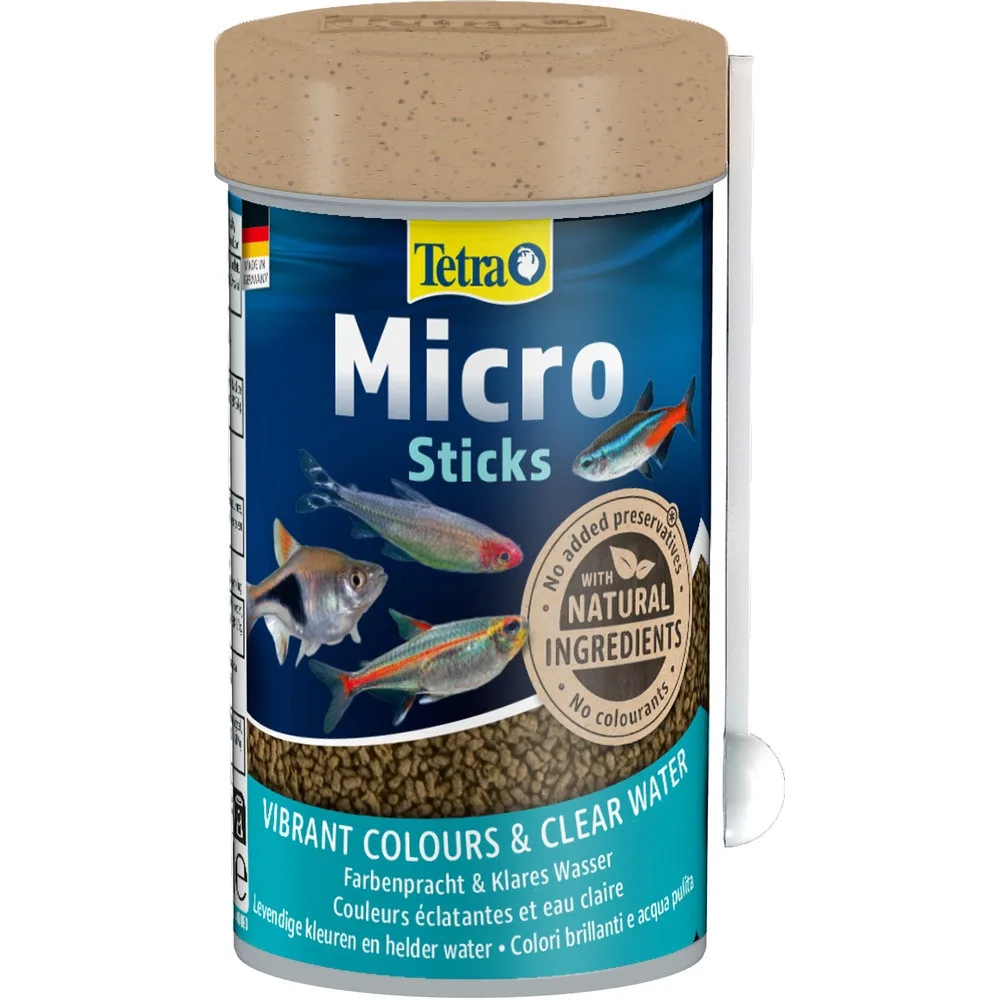 Корм сухий Tetra Micro Sticks для тропічних акваріумних рибок в паличках 100мл — фото 4