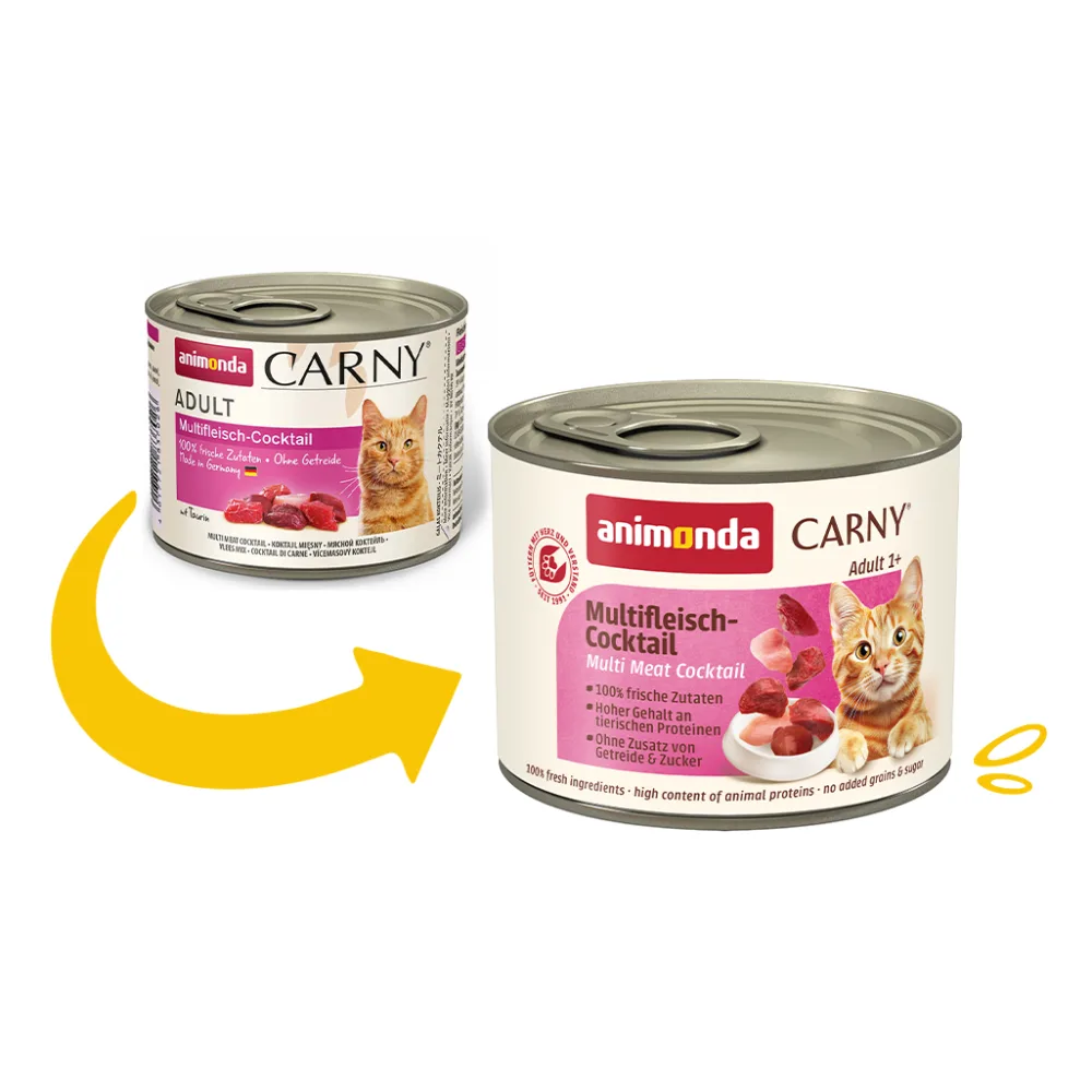 Корм вологий Carny Adult Multi Meat Cocktail для дорослих котів мультим ясний коктейль 200 г — фото 2
