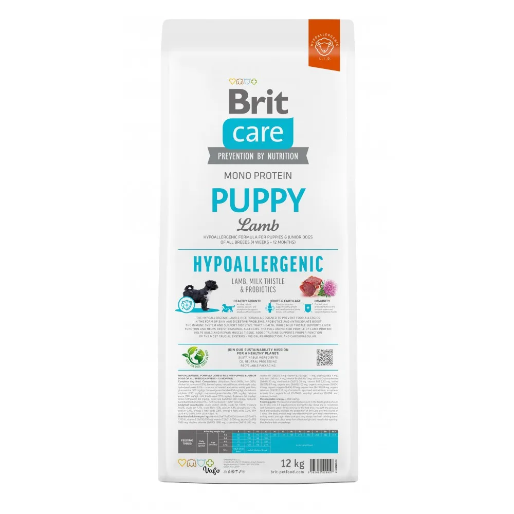 Корм сухий Brit Care Dog Hypoallergenic Puppy для цуценят гіпоалергенний з ягням 12 кг — фото 3