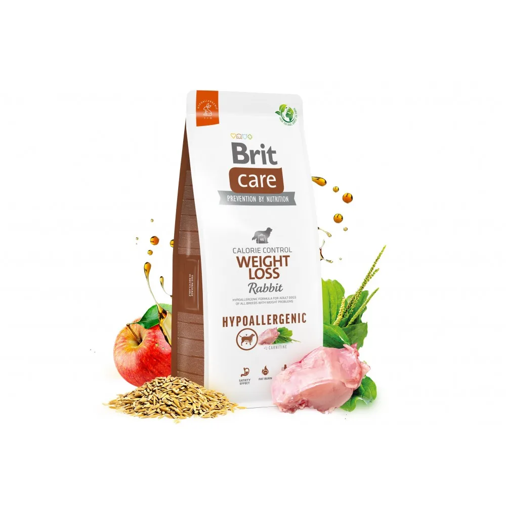 Корм сухий Brit Care Dog Hypoallergenic Weight Loss для собак із зайвою вагою гіпоалергенний з кроликом 1 кг — фото 4
