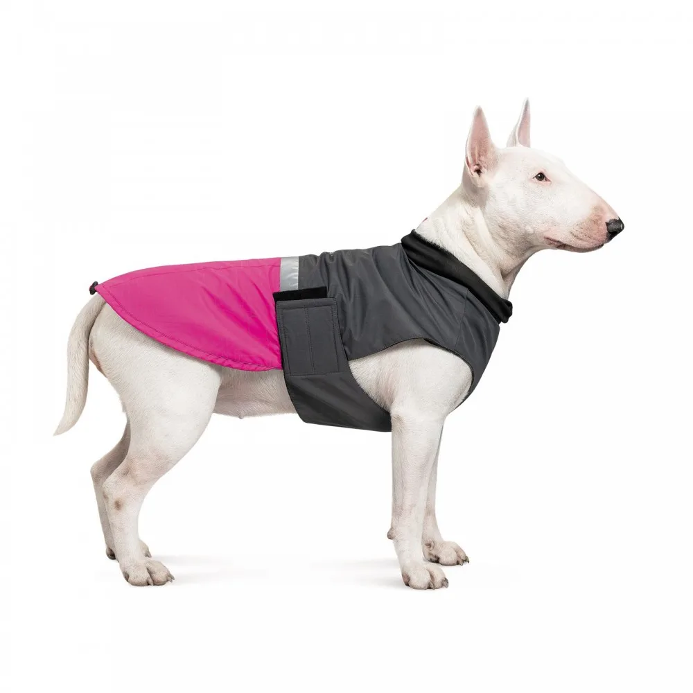 Попона Pet Fashion Roy для собак малиновий/сірий 2XL — фото 3