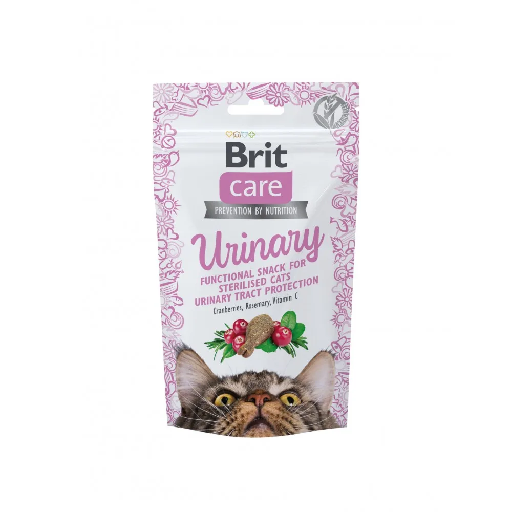 Ласощі Brit Care Functional Snack Urinary для котів для здоров’я сечовидільної системи з індичкою 50 г