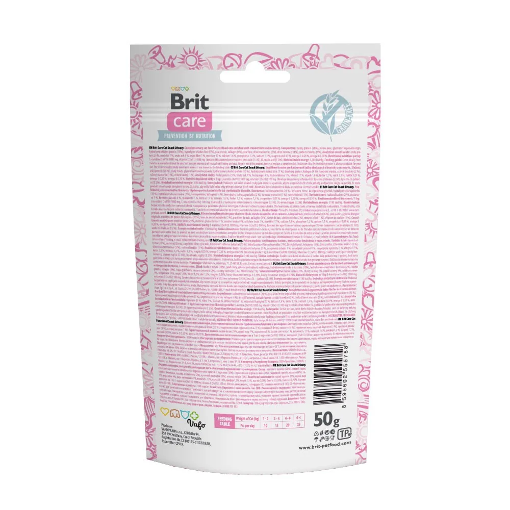 Ласощі Brit Care Functional Snack Urinary для котів для здоров’я сечовидільної системи з індичкою 50 г — фото 3