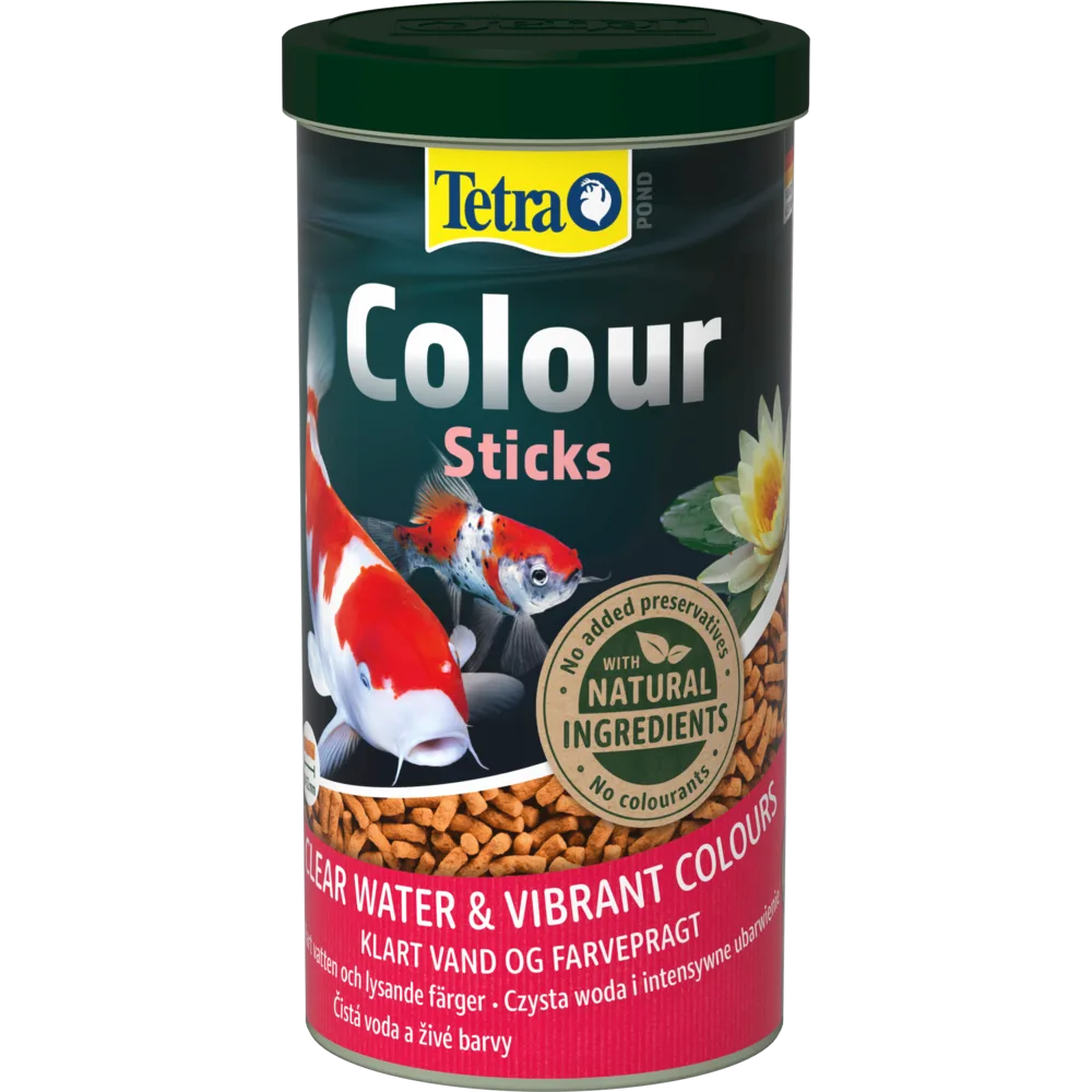 Корм Tetra Pond Colour Sticks для всіх ставкових риб для яскравості забарвлення палички 1 л