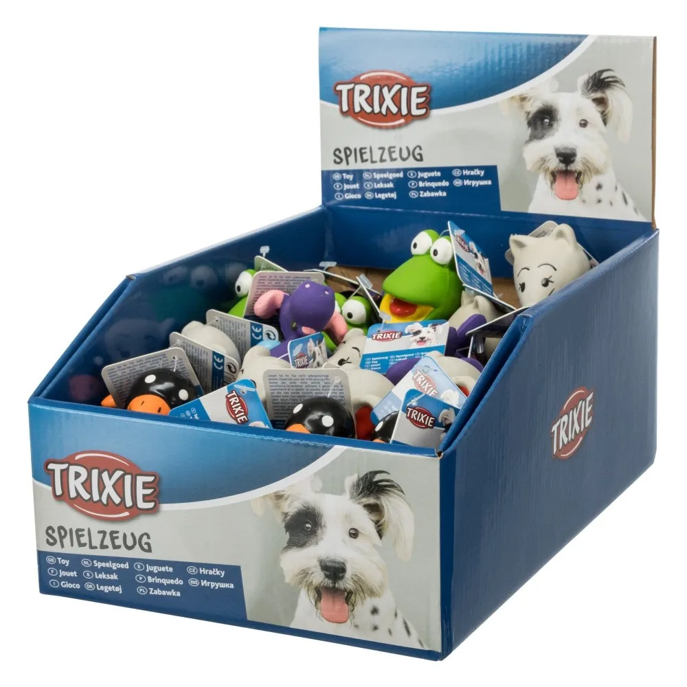 Іграшка Trixie для собак Тваринки з пискавкою латекс 6-9 см — фото 2