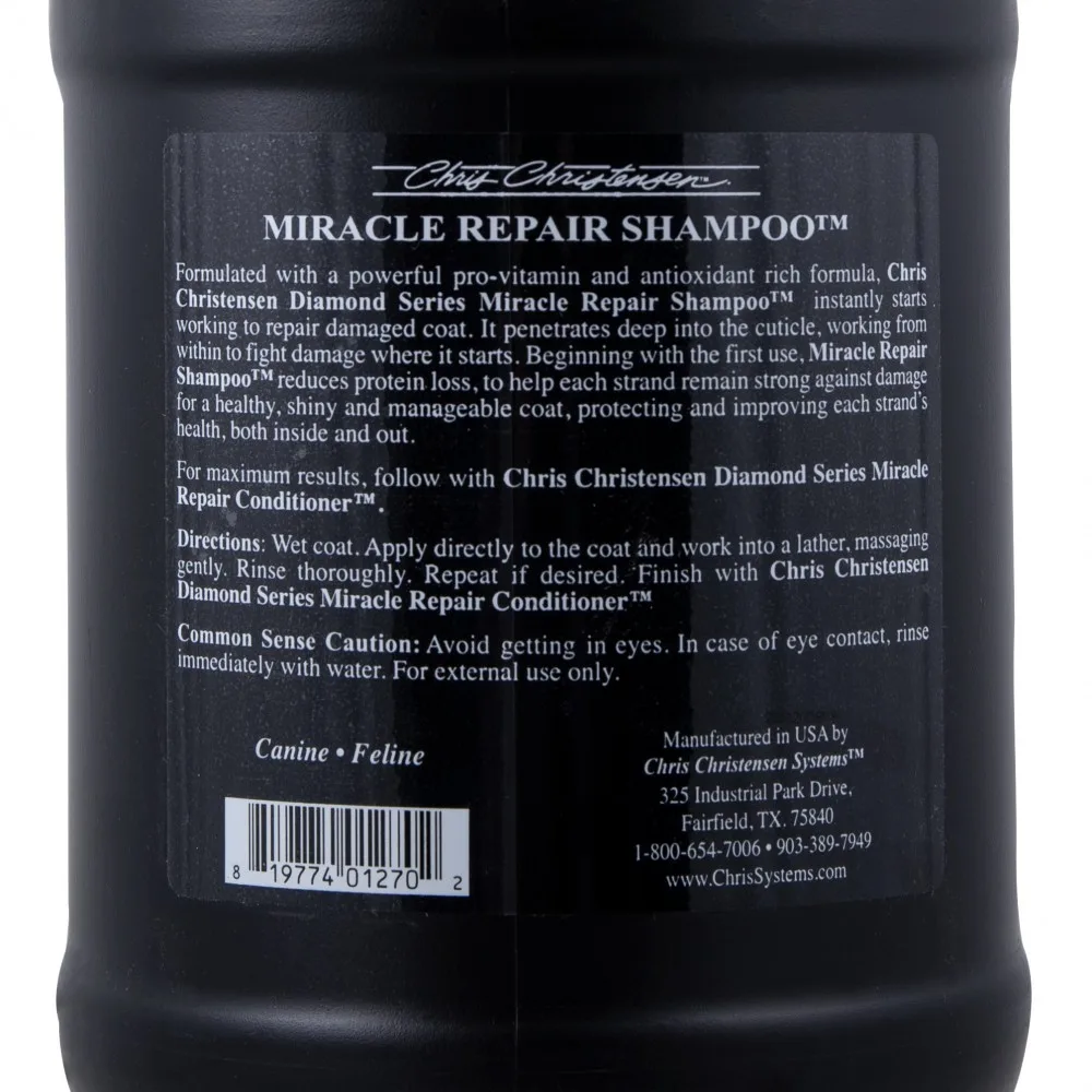Шампунь Chris Christensen Miracle Repair для собак та котів 3,8л — фото 4