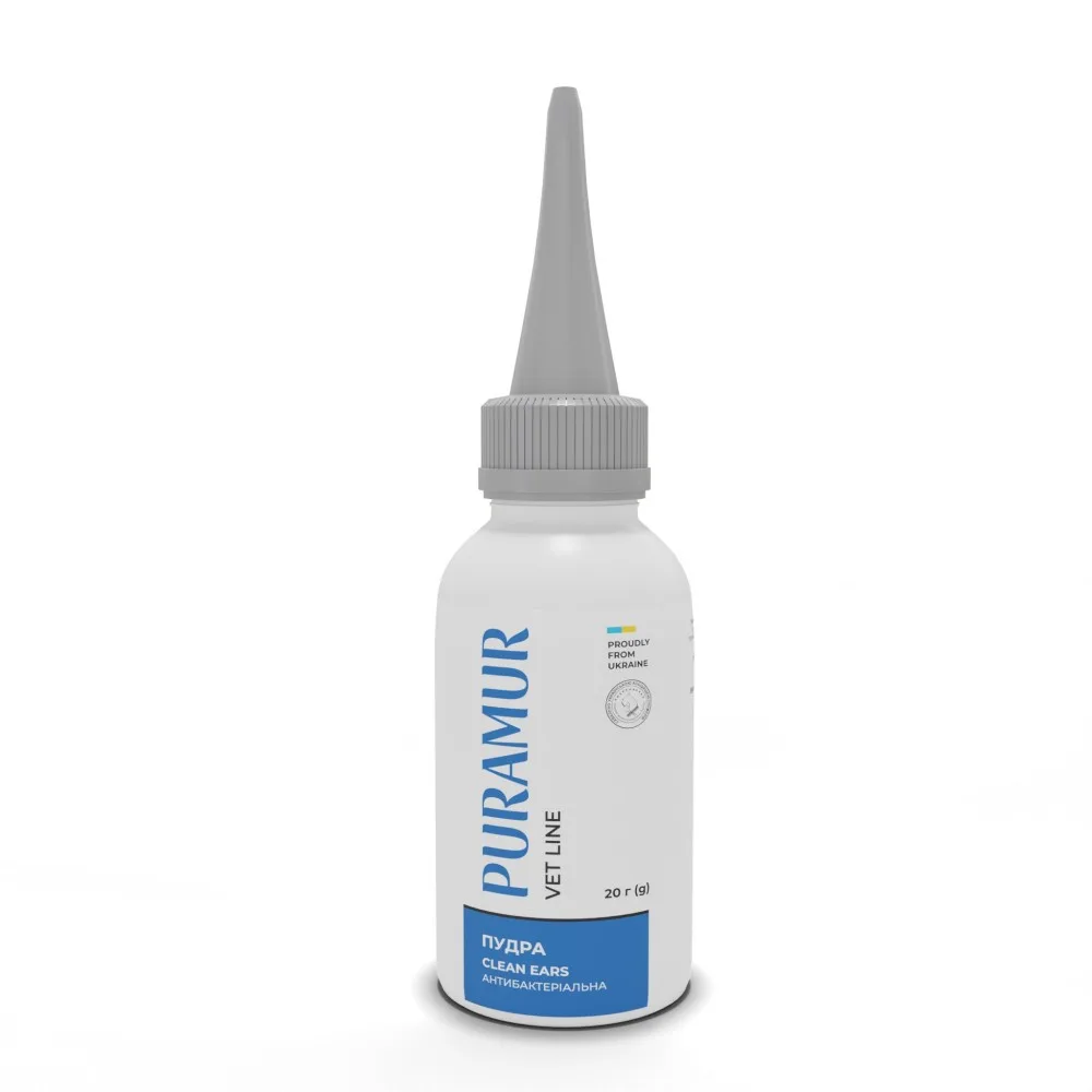 Пудра PURAMUR Clean Ears антибактеріальна 20г