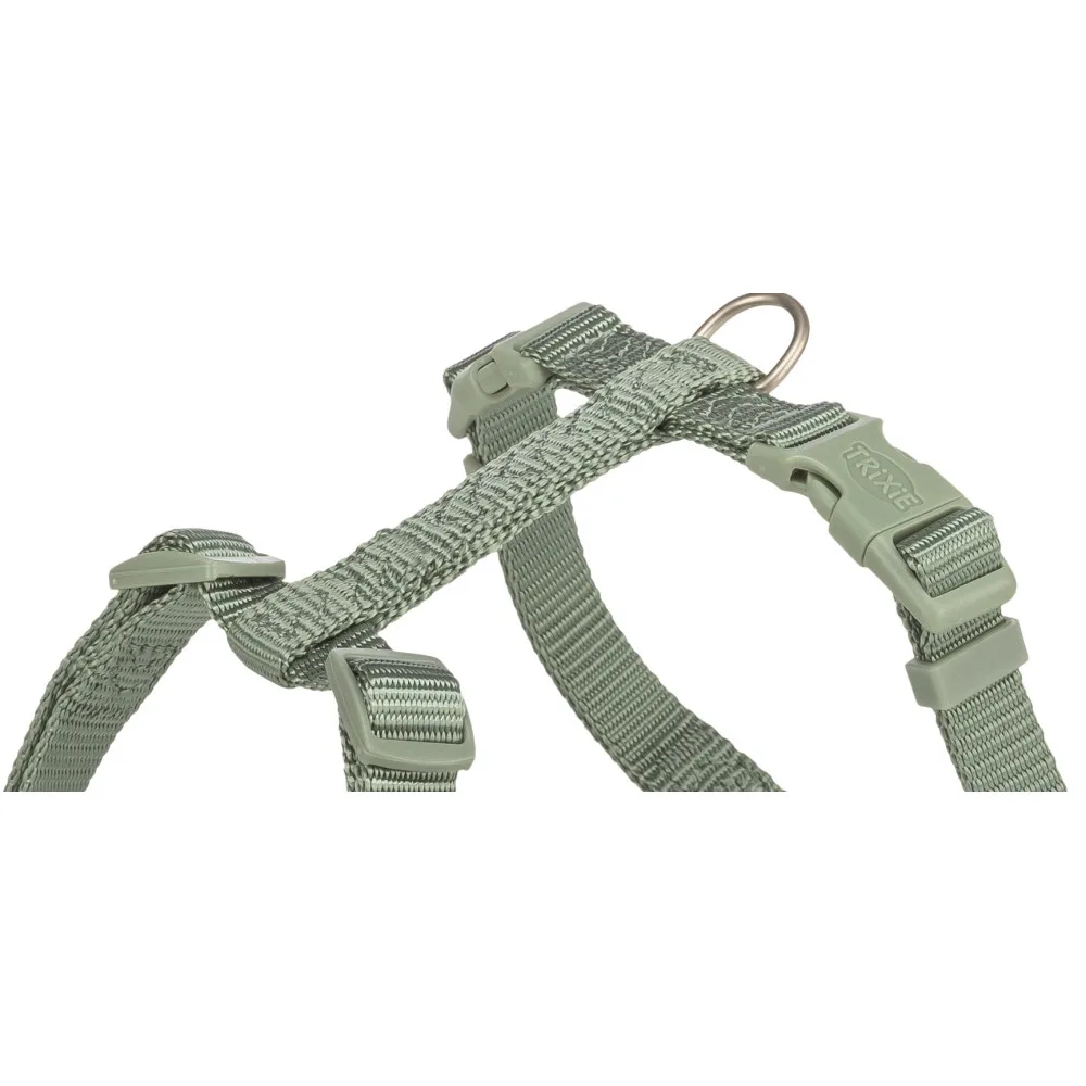 Шлея Trixie Premium H-harness для собак XS–S 30–44 см 10 мм світло-зелена — фото 2