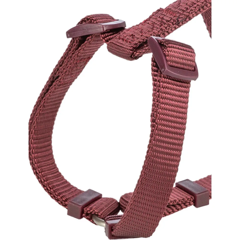 Шлея Trixie Premium H-harness для собак S–M 42–60 см 15 мм бордова — фото 2