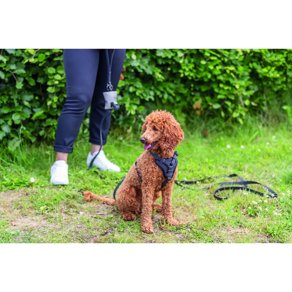 Шлея Trixie CityStyle H-harness для собак бавовна M–L 52–75 см 20 мм чорна — фото 4