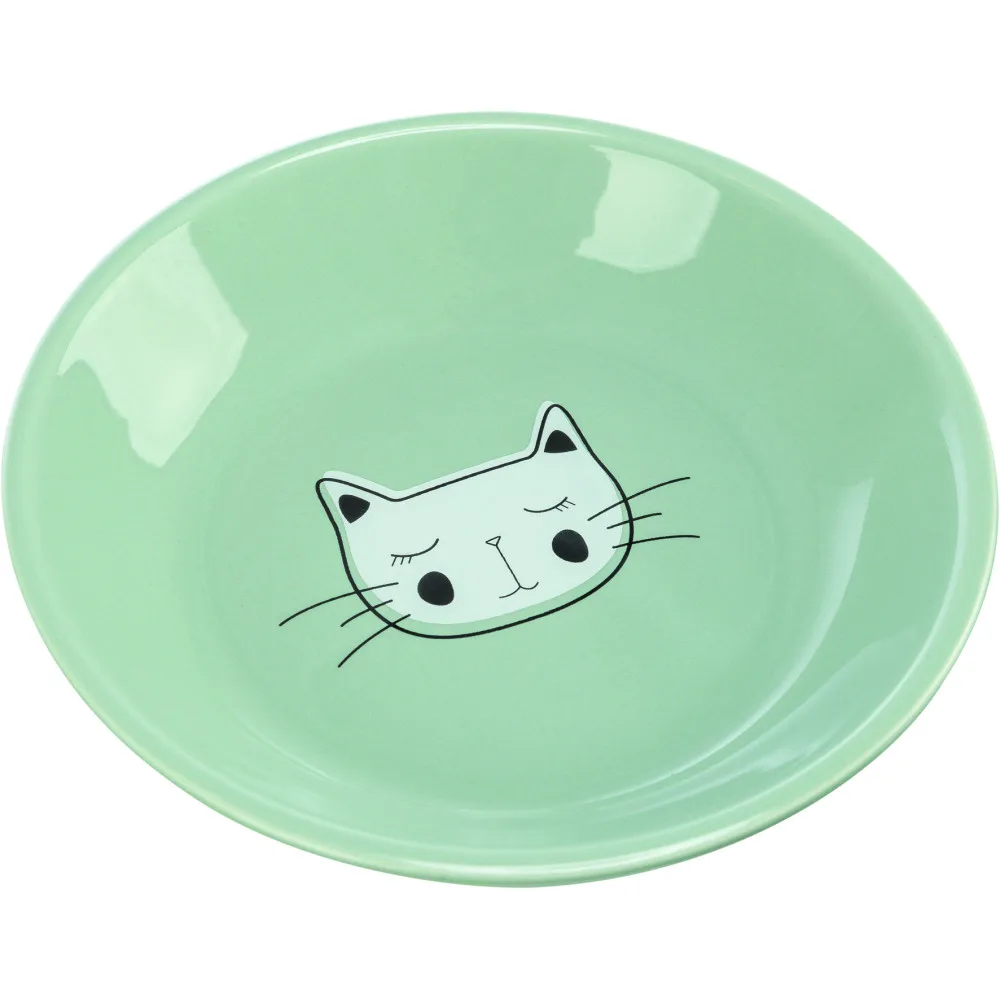 Миска Trixie для котів пласка керамічна 0,2 л діаметр 14 см — фото 2