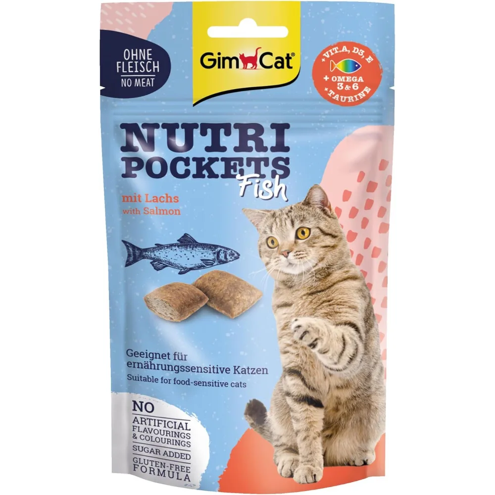 Ласощі Nutri Pockets для котів Рибні Лосось 60г — фото 4