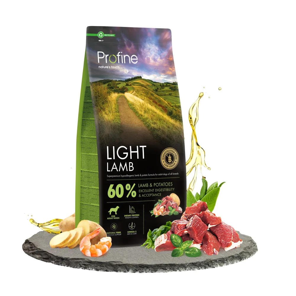 Корм сухий Profine Light Lamb and Potatoes д/собак з надмірною вагою ягня і картопля 12 кг — фото 2