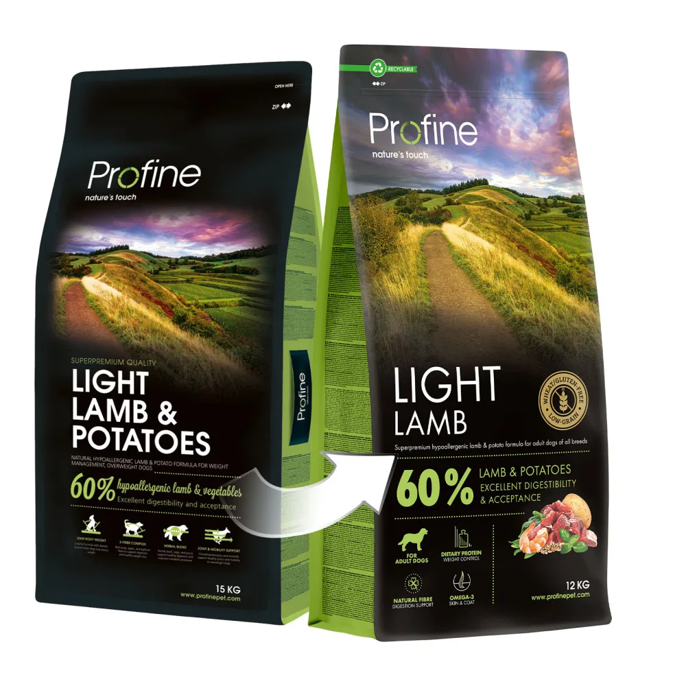 Корм сухий Profine Light Lamb and Potatoes д/собак з надмірною вагою ягня і картопля 12 кг — фото 3