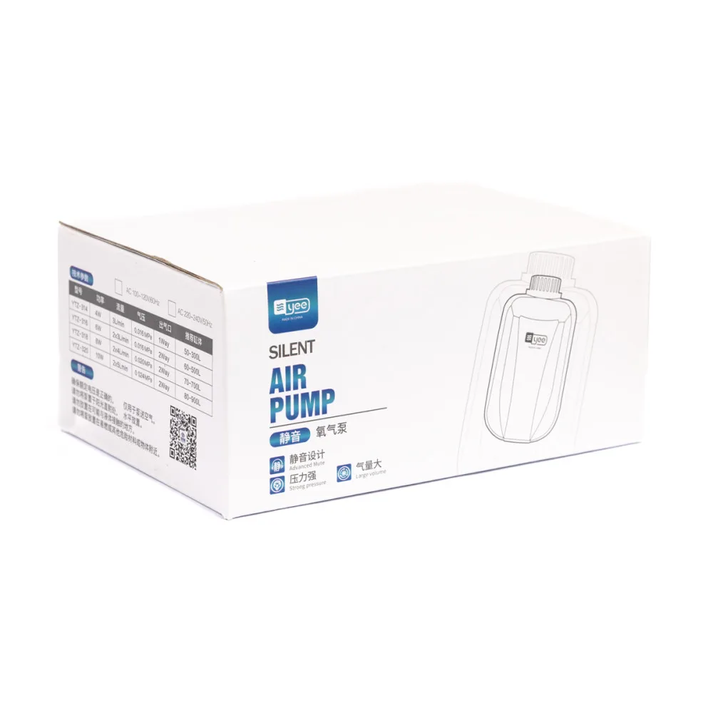 Компресор Yee для акваріума з двома виходами 6 Вт — фото 2