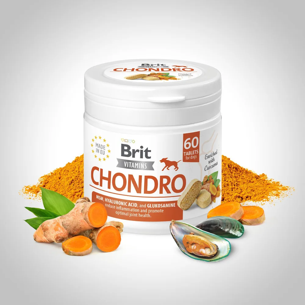 Вітаміни Brit Vitamins Chondro для собак для суглобів 60 таблеток — фото 2