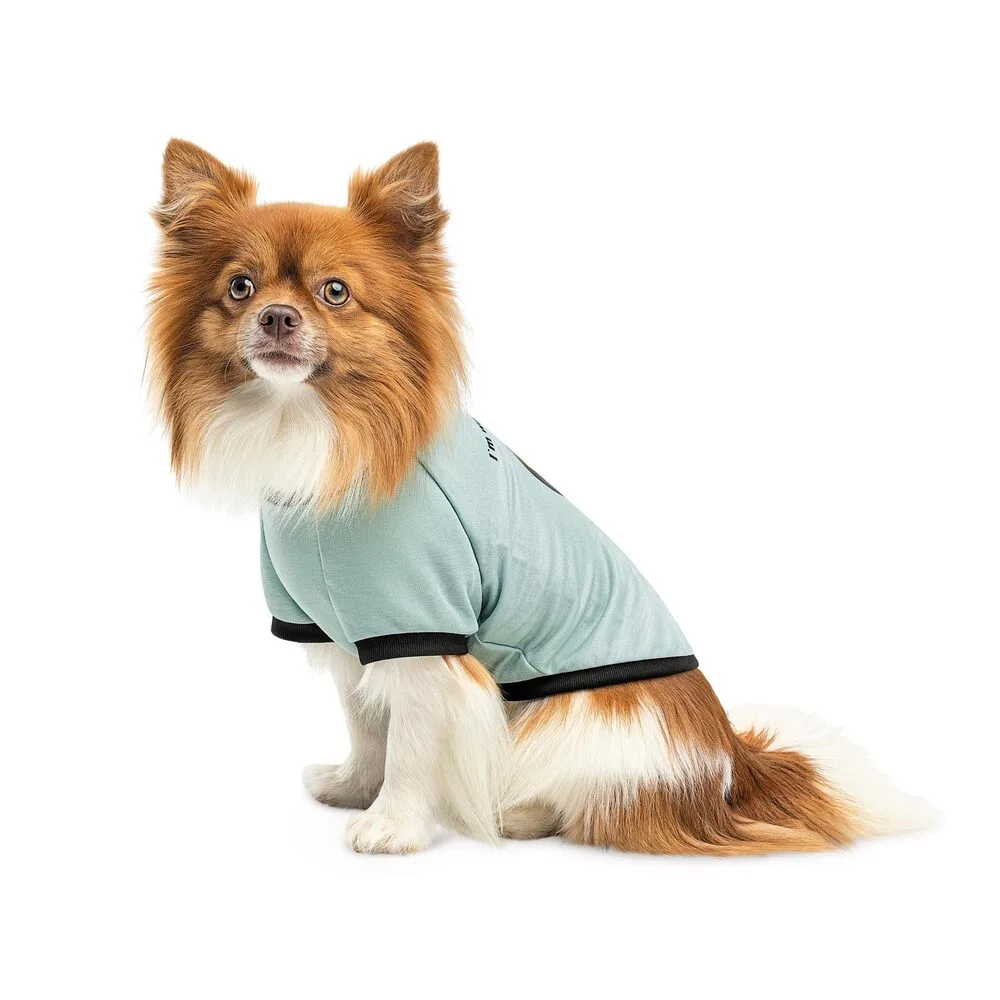 Футболка Pet Fashion Oscar для собак бавовна трикотаж рібана блакитна S — фото 3
