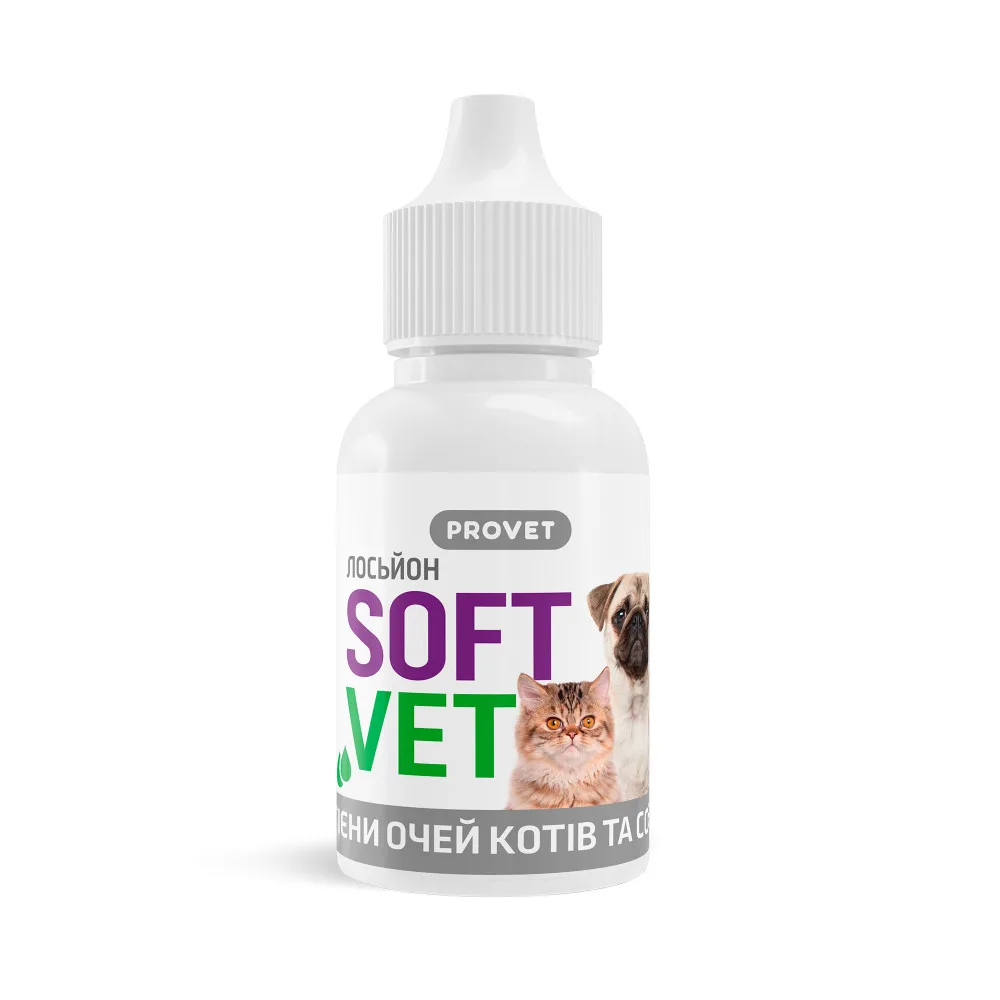 Лосьйон Provet SOFTVET для гігієни очей котів і собак 15 мл — фото 2