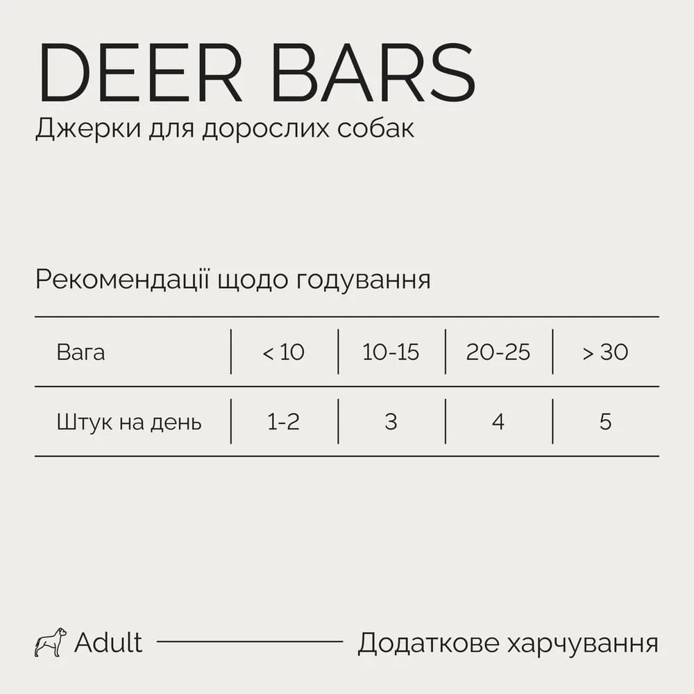 Джерки Savory Bars With Venison батончики для собак з олениною 100 г — фото 4