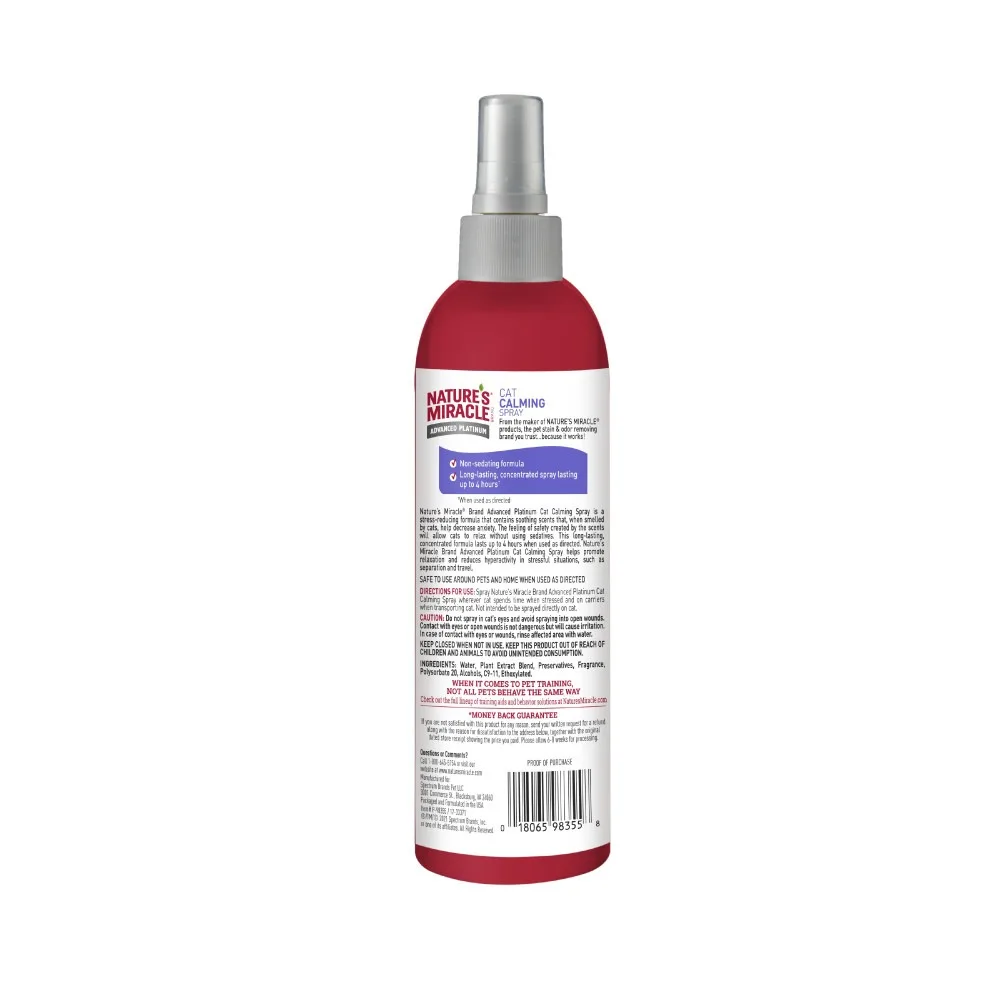 Засіб 8in1 Nature s Miracle ADV Calming Spray для котів заспокійливий спрей 236 мл — фото 2