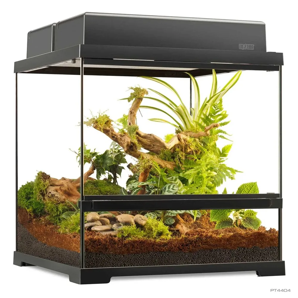 Тераріум ExoTerra для екзотичних тварин Pro Terrarium скляний 45x45x45 см — фото 4