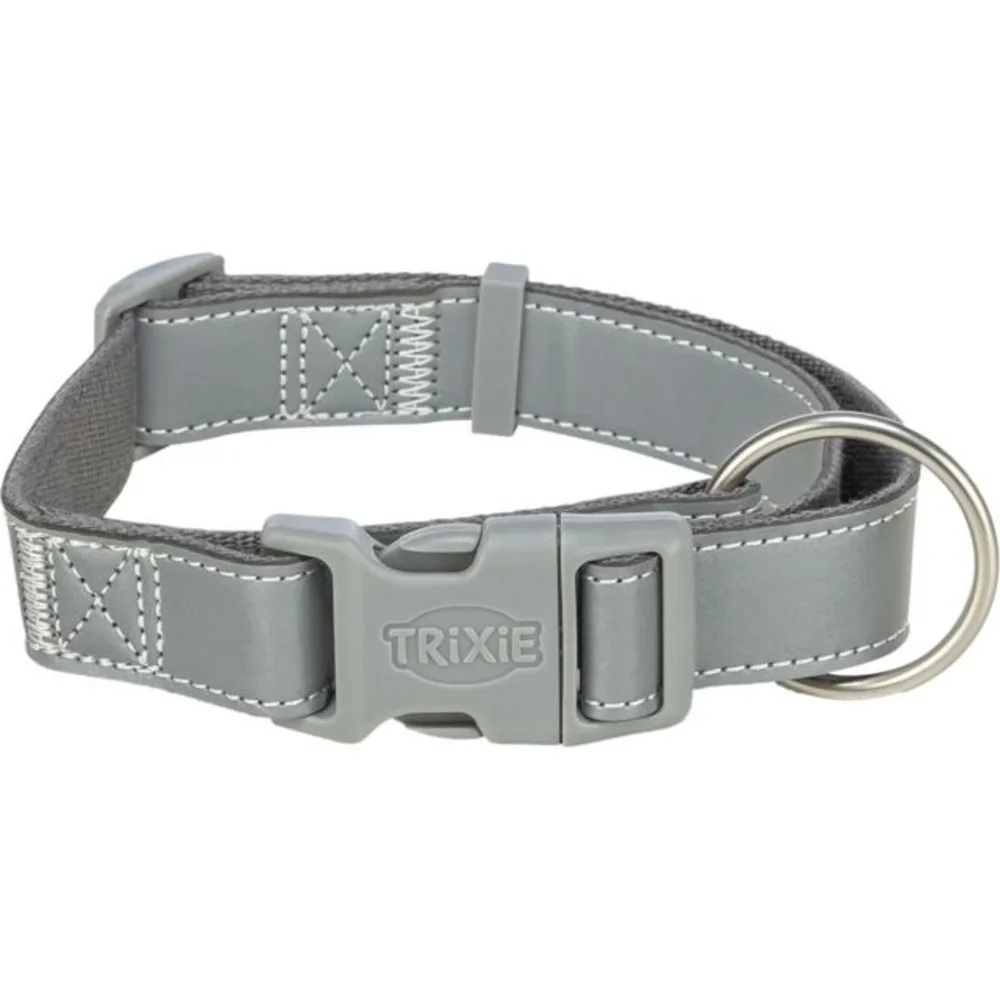 Нашийник Trixie для собак Premium Reflect світло відбиваючий графіт розмір M-L 36-55 см/25 мм — фото 3