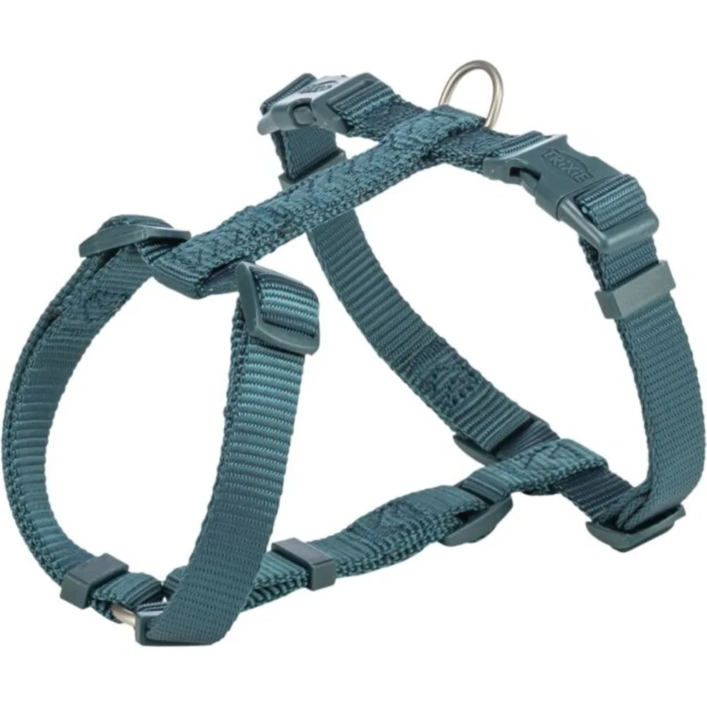 Шлея Trixie Premium H-harness для собак темний синьо-зелений XS–S 30–44 см 10 мм