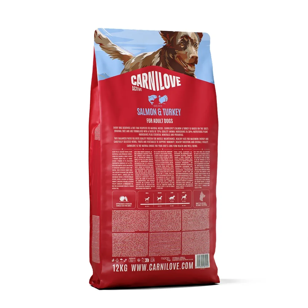 Корм сухий Carnilove Active Salmon & Turkey для cобак лосось та індичка 12 кг — фото 2