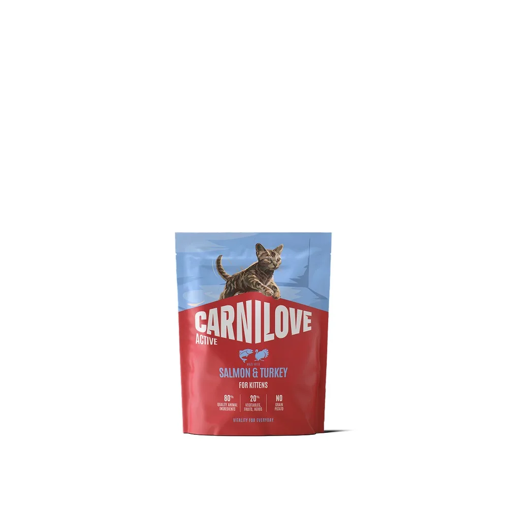 Корм сухий Carnilove Active Salmon & Turkey Kitten для кошенят лосось та індичка 400 г