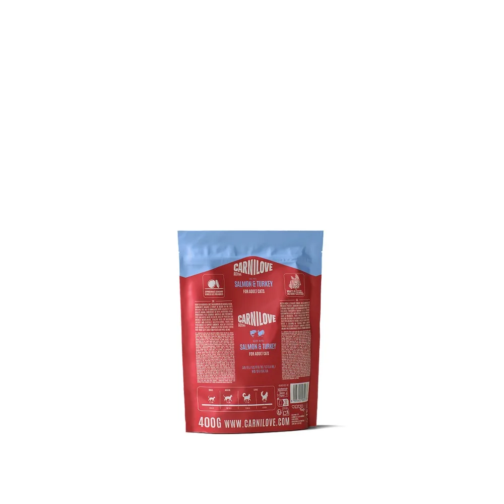 Корм сухий Carnilove Active Salmon & Turkey для котів лосось та індичка 400 г — фото 2