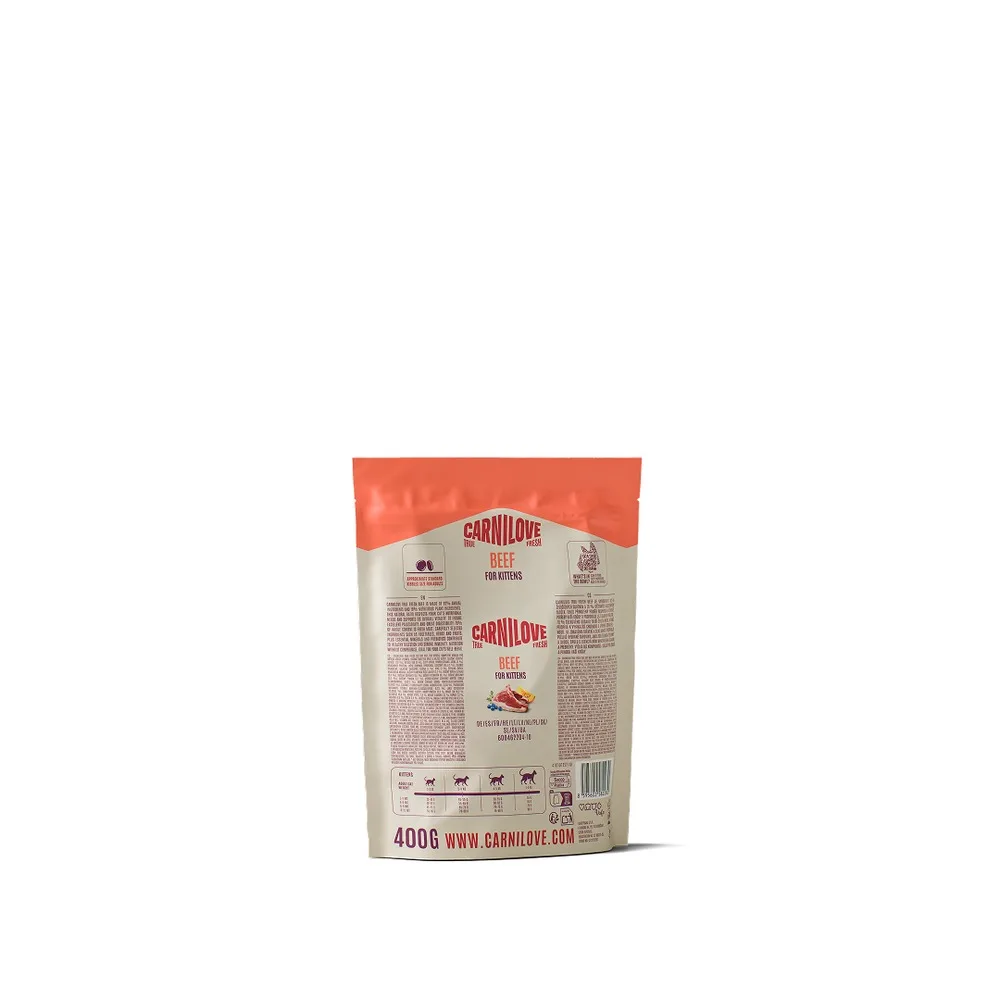 Корм сухий Carnilove True Fresh Beef Kitten для кошенят яловичина 400 г — фото 2
