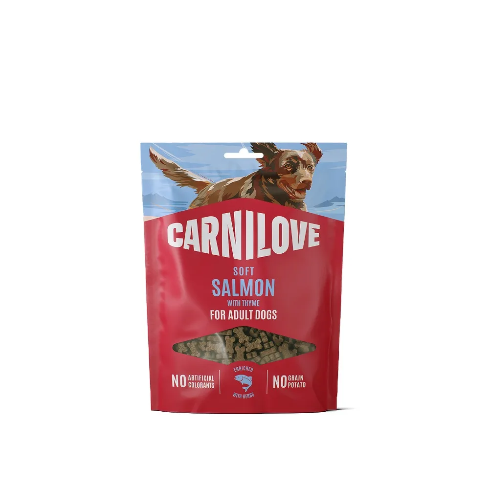 Ласощі Carnilove Soft Snack Salmon with Thyme для собак м’які лосось і чебрець 200 г