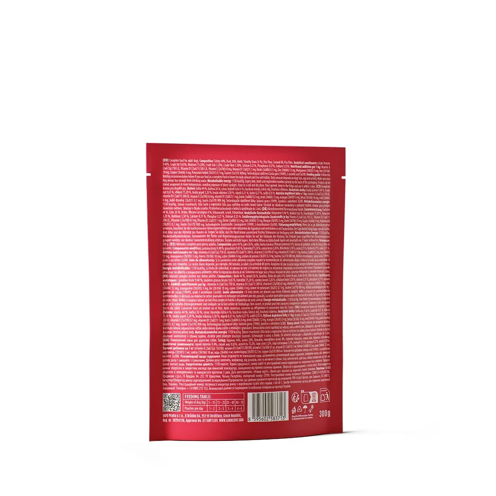 Корм вологий Carnilove Turkey & Duck with Timothy Grass для собак паштет індичка і качка з тимофіївкою 300 г — фото 2
