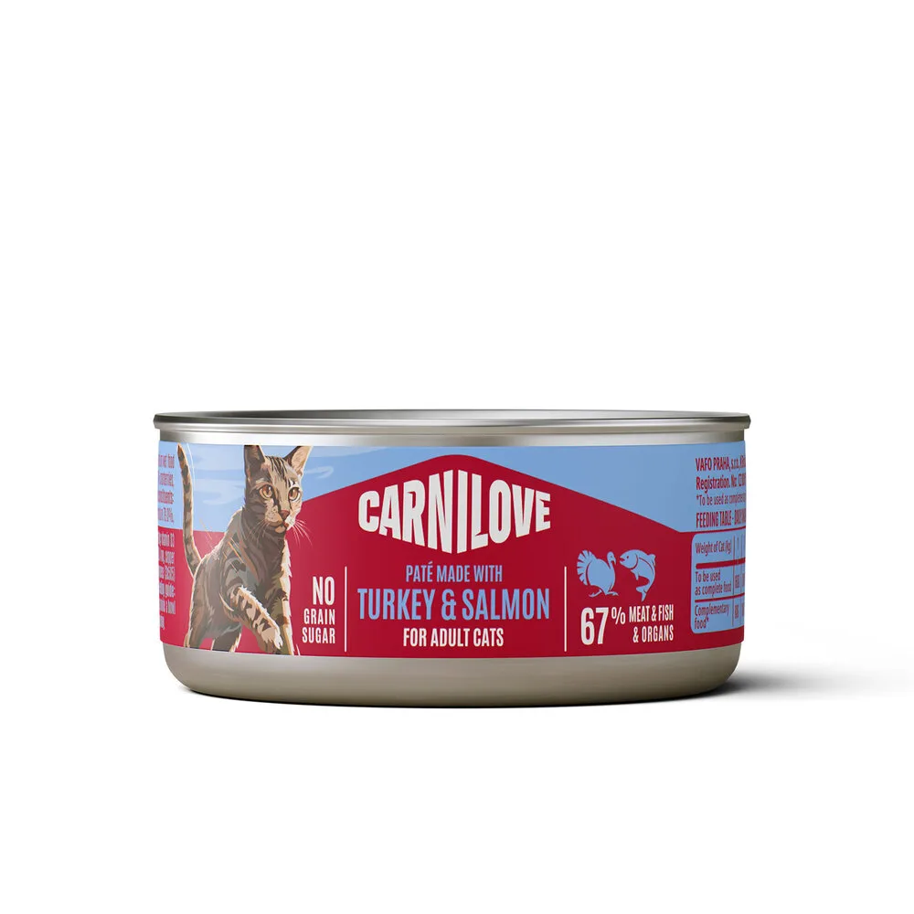 Корм вологий Carnilove Turkey & Salmon для котів паштет індичка і лосось 100 г