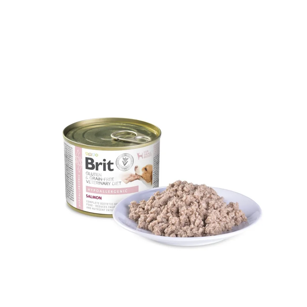 Корм вологий Brit VetDiet Hypoallergenic для собак із харчовою алергією з лососем 200 г — фото 2
