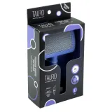 Tauro Pro Line Royal Щітка пластикова тонкі та м’які зубчики з нержавіючої сталі 20 мм, фіолетова, велика 17,5 x 10,6 x 6,2 см — фото 3